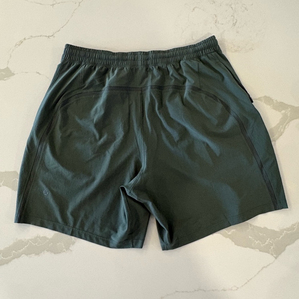Lululemon Athletica Green Athletiv Shorts - Picture 2 of 5
